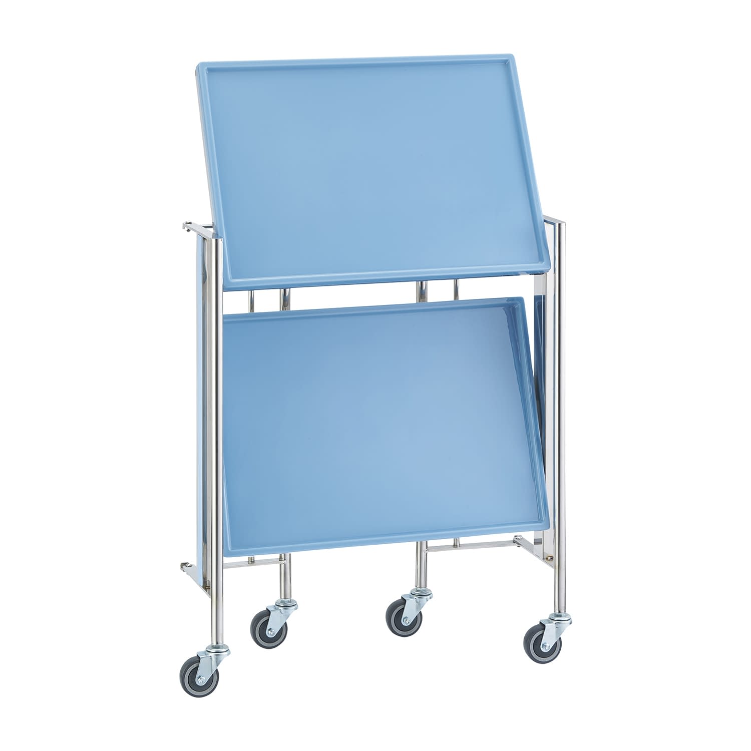 カラフル折りたたみ器械台 カート(折りたたみ) 24-5067-04 MATSUYOSHI YL-FW3B(W710MM)ブルー