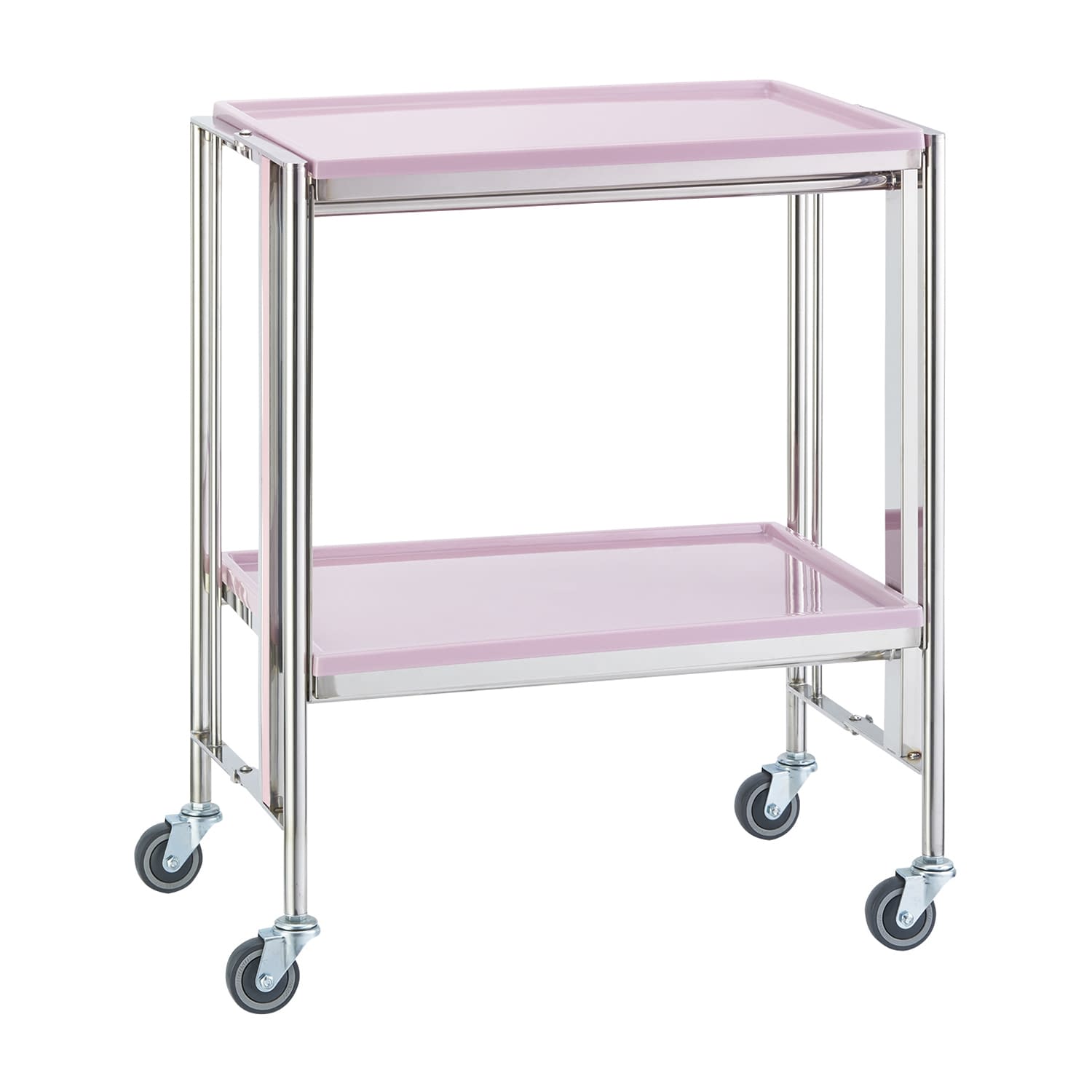 カラフル折りたたみ器械台 カート(折りたたみ) 24-5067-05 MATSUYOSHI YL-FW3P(W710MM)ピンク
