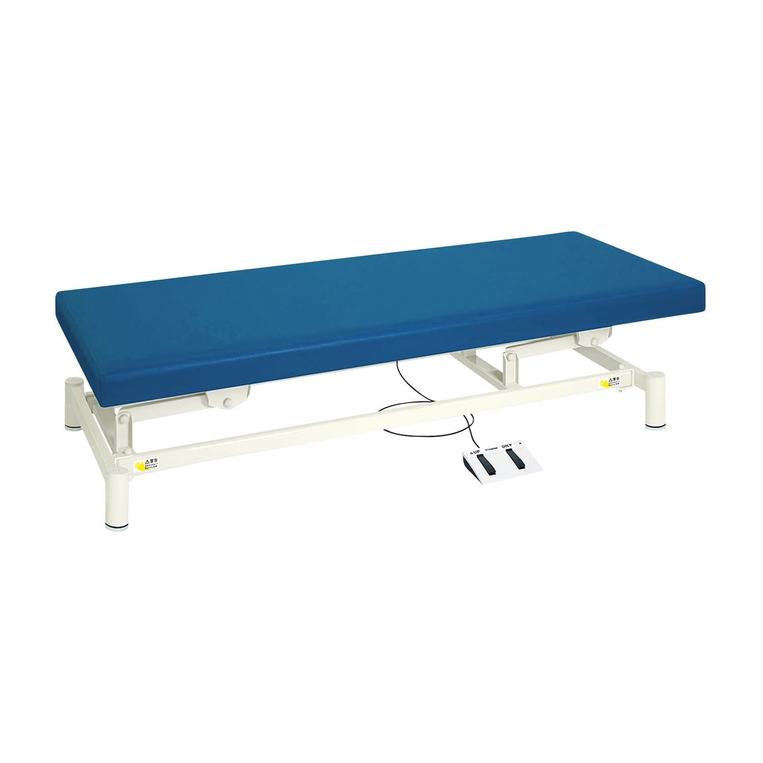 電動診察台(低床タイプ) 24-4982-0216 ビニルレザーメディブルー 高田ベッド製作所 TB-1151(65X180X35-73