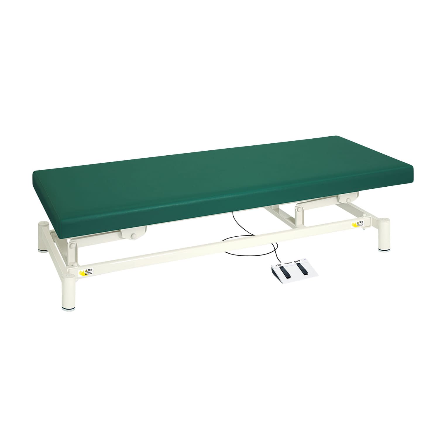 電動診察台(低床タイプ) 24-4982-0415 ビニルレザーメディグリーン 高田ベッド製作所 TB-1151(70X180X35-73