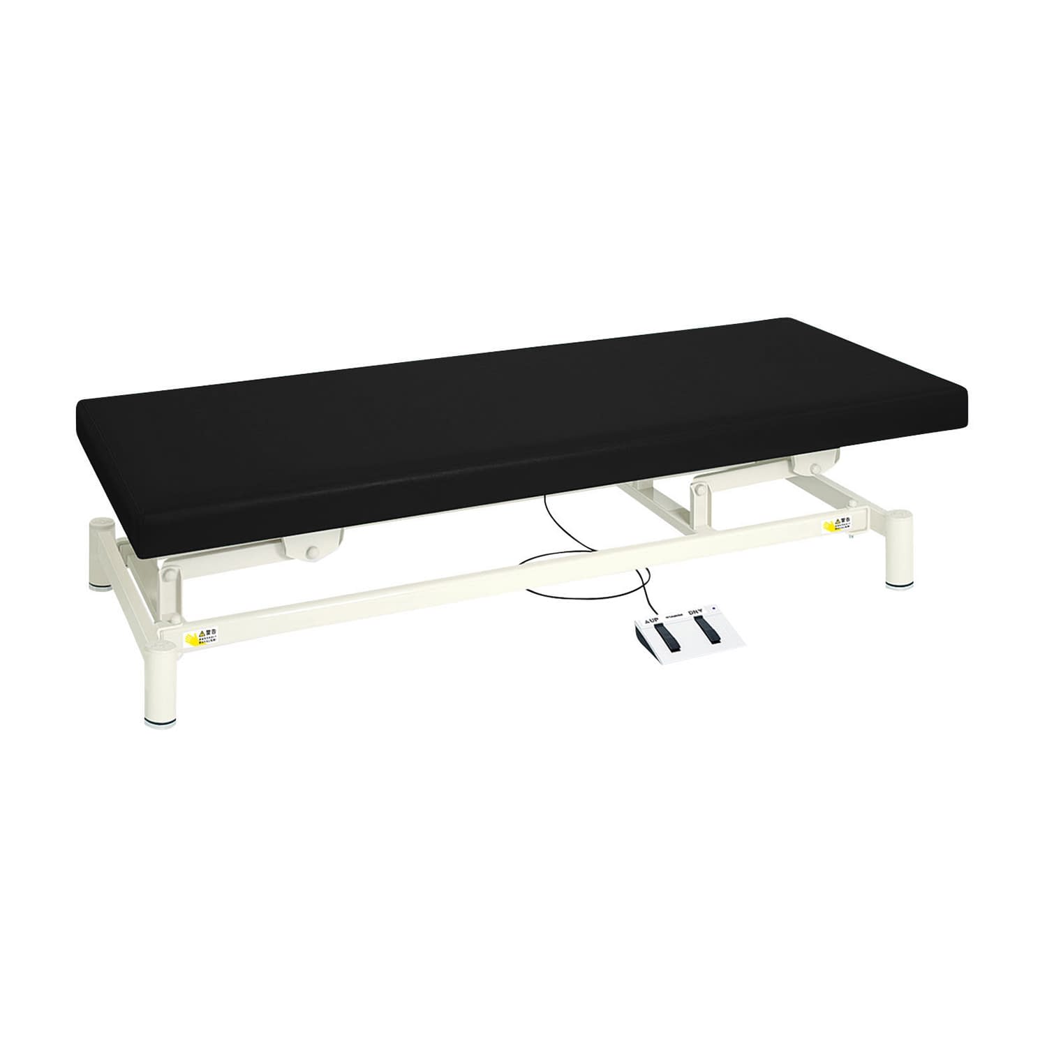 電動診察台(低床タイプ) 24-4982-0503 ビニルレザー黒 高田ベッド製作所 TB-1151(70X190X35-73