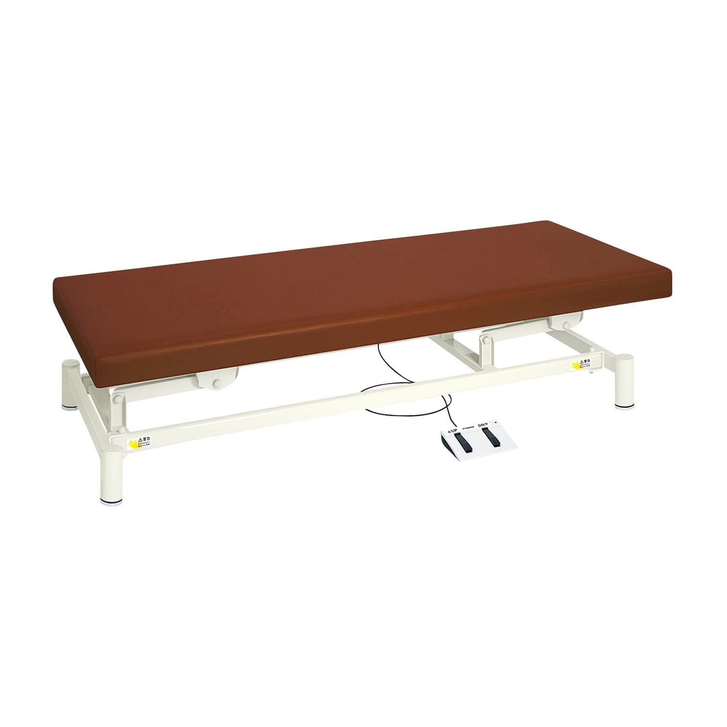 電動診察台(低床タイプ) 24-4982-0517 ビニルレザーライトブラウン 高田ベッド製作所 TB-1151(70X190X35-73