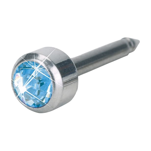 ブロムダール医療用ピアス(チタン丸型 アクアマリン(丸型) 24-5204-02 メディカルエルスト 12-1201-05(アクアマリン)