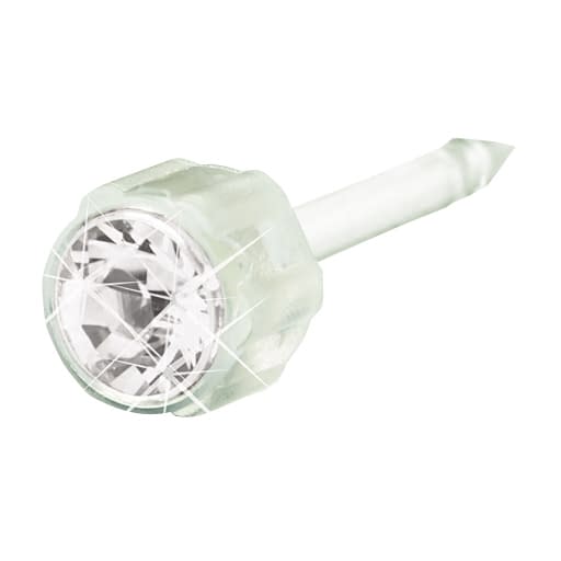 ブロムダール医療用ピアス(プラスチッ クリスタル フラワー 24-5204-07 メディカルエルスト 12-0103-01(クリスタルフラワー