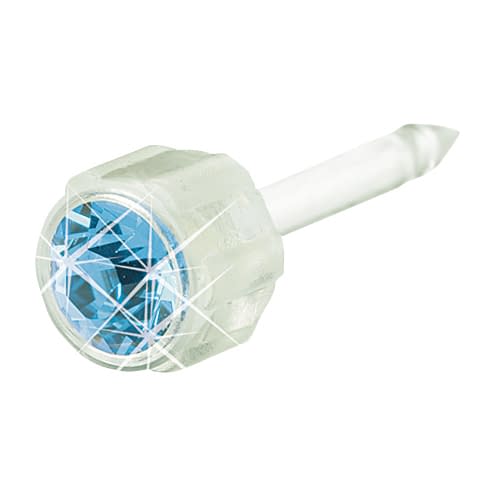 ブロムダール医療用ピアス(プラスチッ アクアマリン フラワー 24-5204-09 メディカルエルスト 12-0103-05(アクアマリンフラワ