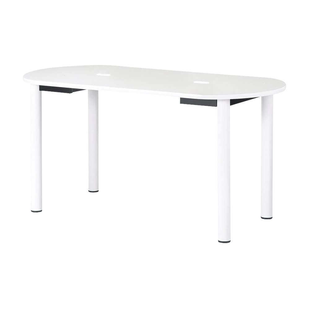 ナーステーブル（楕円形） NNS-1890RH(W1800MM) 24524601 ホワイト ニシキ工業（W1800×D900×H900mm