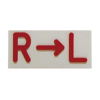 間接用バラマーク R→L R→L X線メジャー 24-4804-06 フレア 20X40X2.3