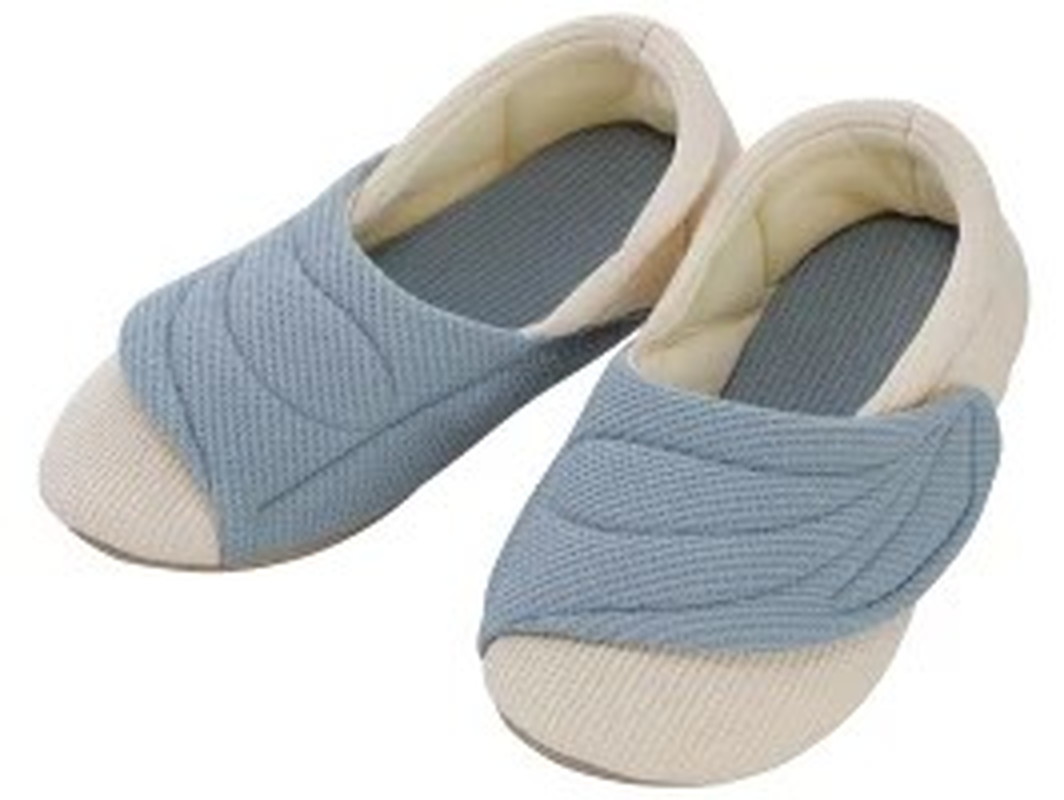 あゆみ ワイドベルトワッフル(両足) 24-4882-0001 ブルー 徳武産業 2229(M/22.0-23.0CM)