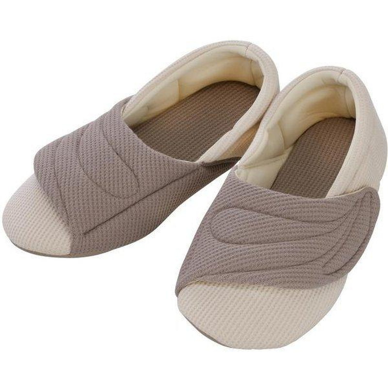 あゆみ ワイドベルトワッフル(両足) 24-4882-0202 グレー 徳武産業 2229(LL/25.0-26.0CM)