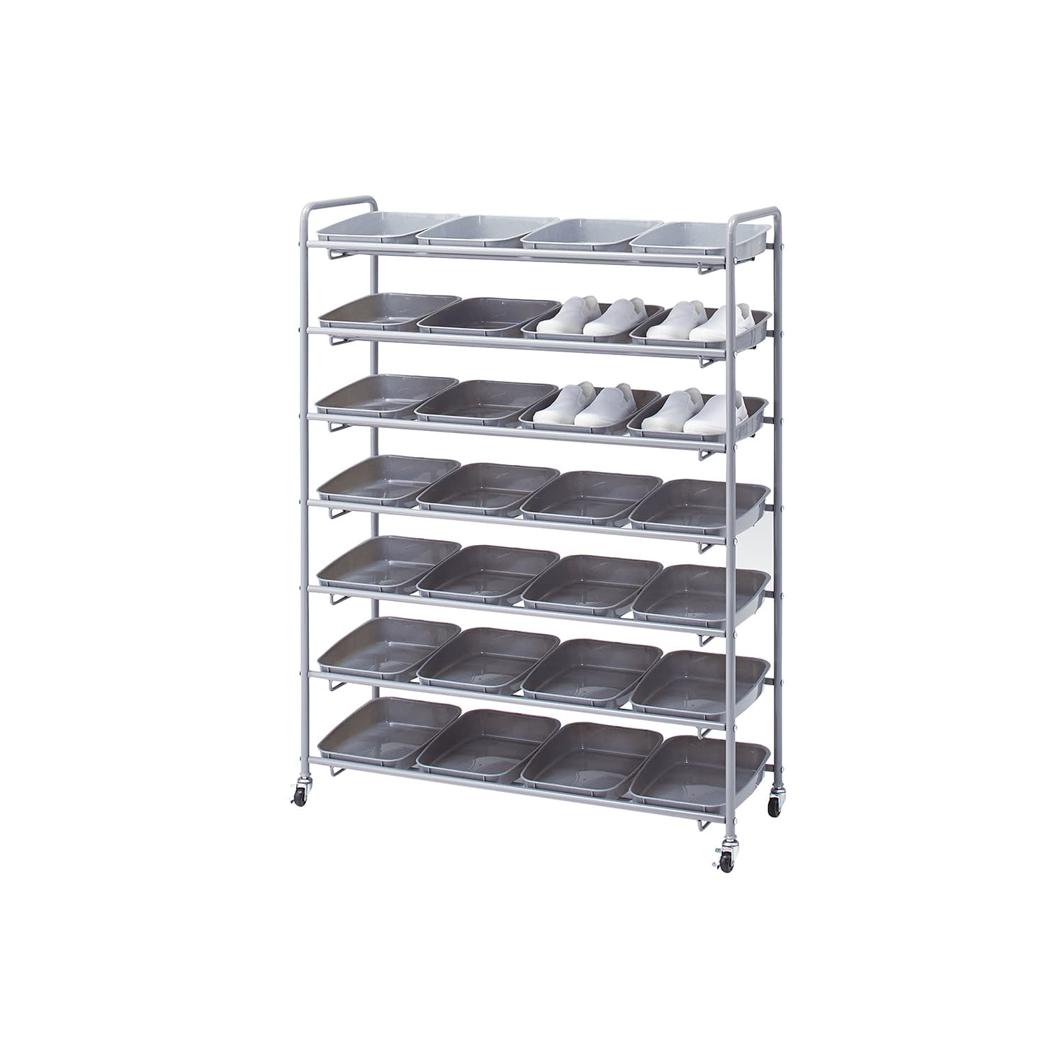 シューズラック(短靴28足用) 短靴・28足用 24-5296-01 KAWAJUN BEA015