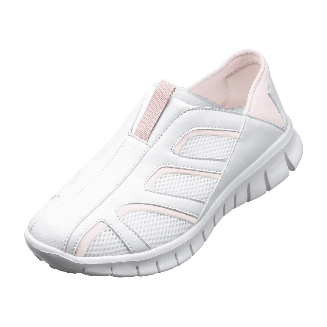 メッシュスリップオンシューズ 24-5283-0108 25．5cm KAZEN APK188-53(ピンク)