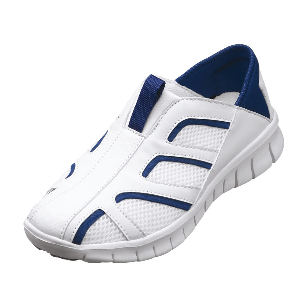 メッシュスリップオンシューズ 24-5283-0214 26.5cm KAZEN APK188-58(ネイビー)