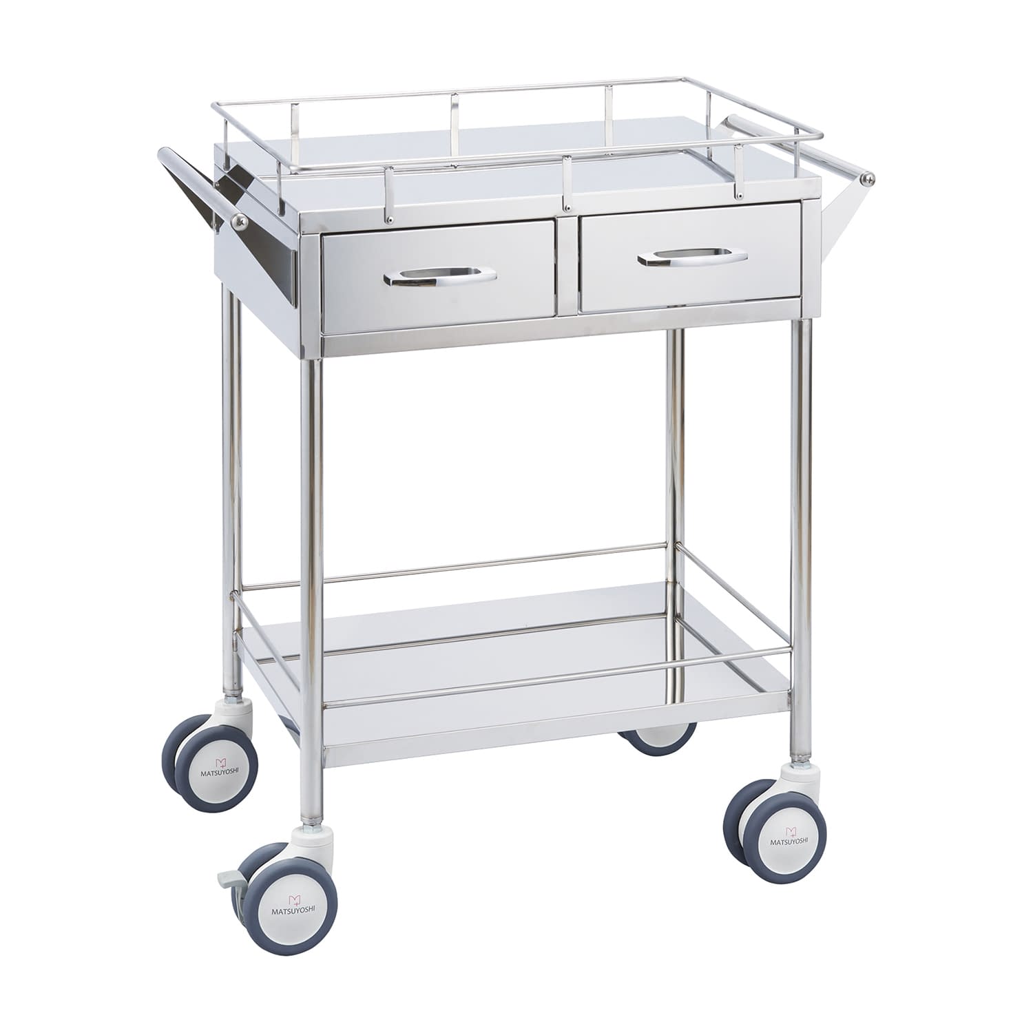 マツヨシ抗菌ステンレス回診車 カート(抗菌) 24-6042-00 MATSUYOSHI MY-IW220(600X450X800