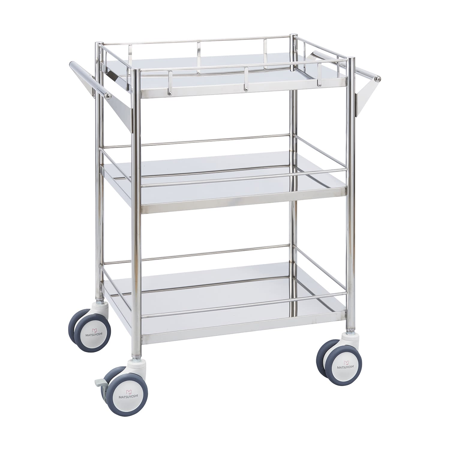 マツヨシ抗菌ステンレス回診車 カート(抗菌) 24-6044-00 MATSUYOSHI MY-IW230(600X450X800
