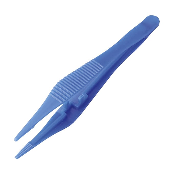 プラスチックピンセット 鑷子 24-6015-00 Bastos Viegas 719018003(ブルー)10ポン