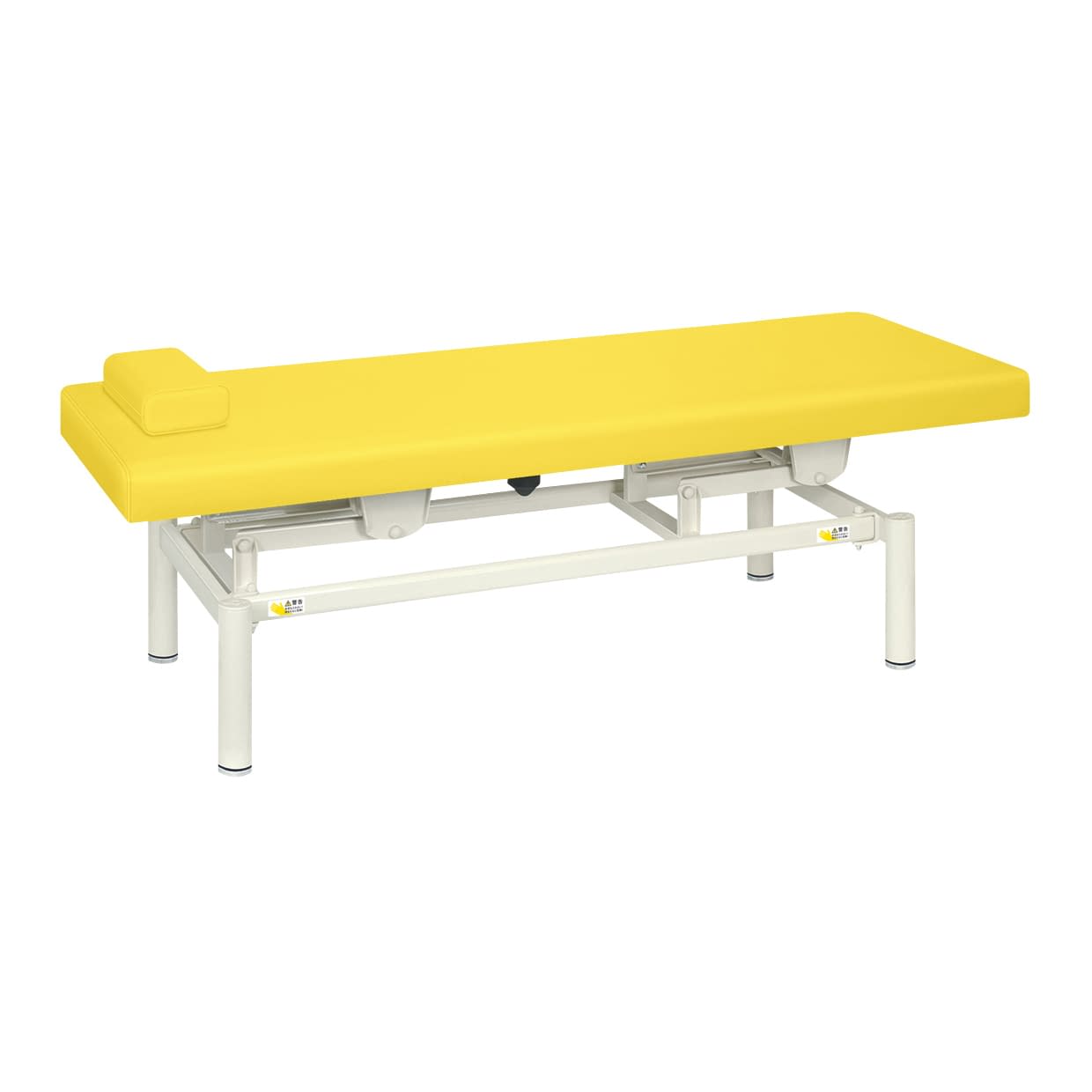 電動診察台 24-6372-0108 ビニルレザーイエロー 高田ベッド製作所 TB-1346(70X190X45-81