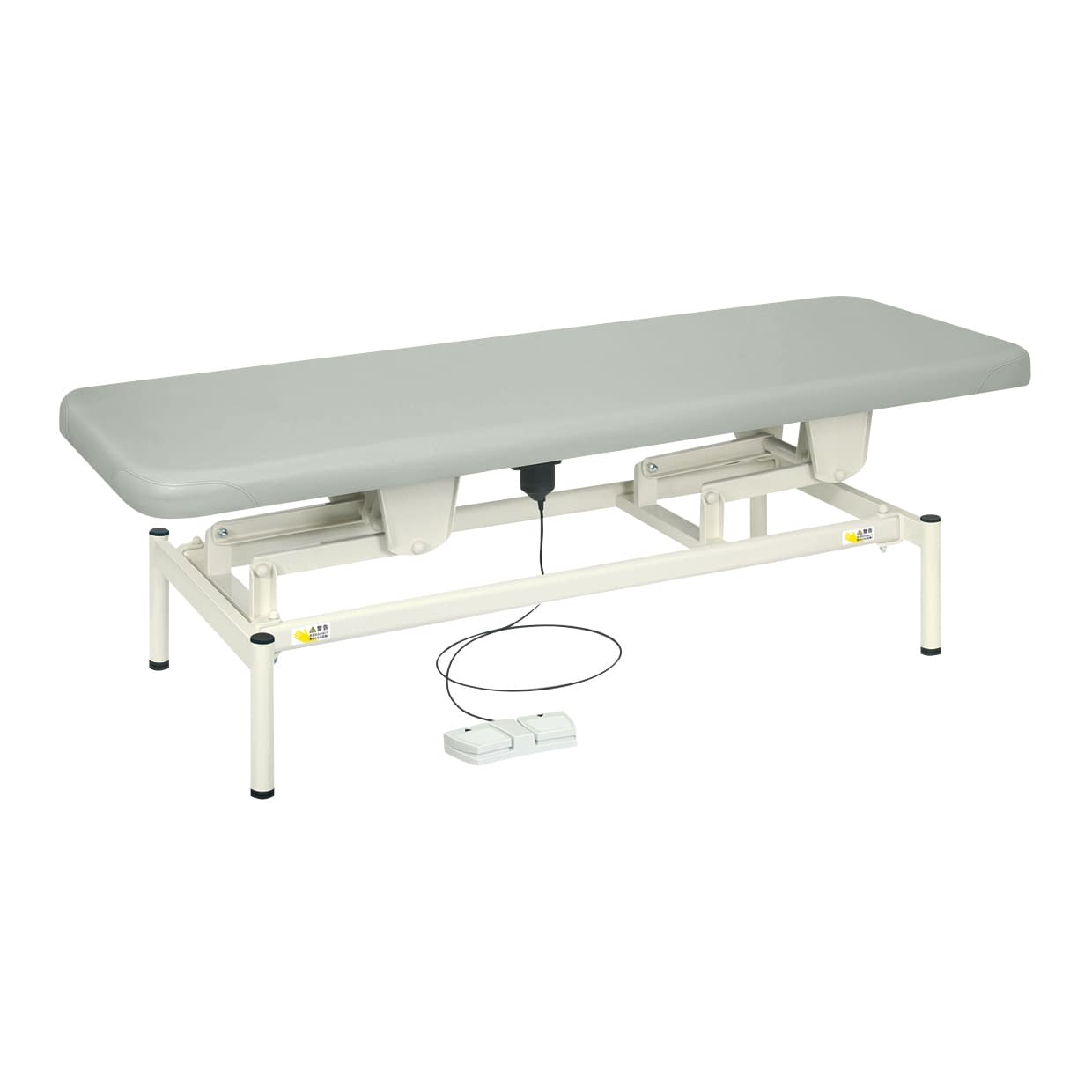 電動診察台 24-6373-0009 ビニルレザーグレー 高田ベッド製作所 TB-1344(60X180X45-81