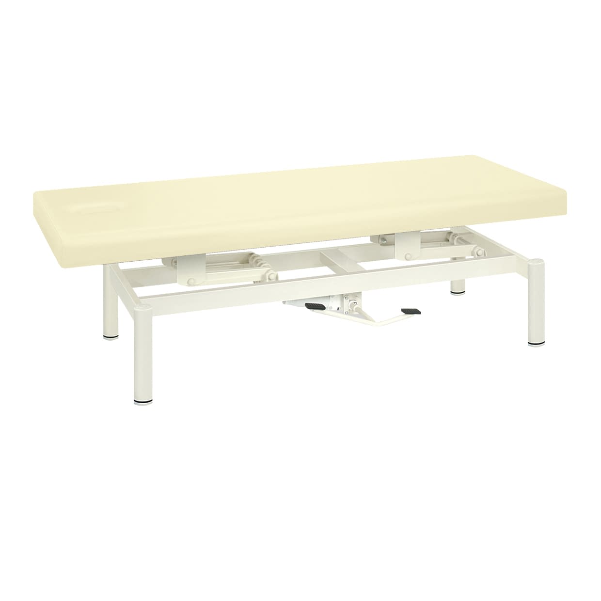 油圧式ハイロー診察台 24-6374-0013 ビニルレザークリーム 高田ベッド製作所 TB-1334(65X180X45-83