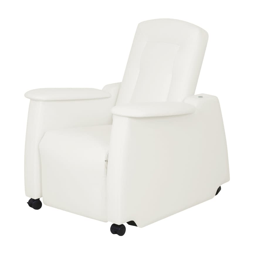 電動リカバリーチェア 24-6391-0001 ビニルレザー白 高田ベッド製作所 TB-1362