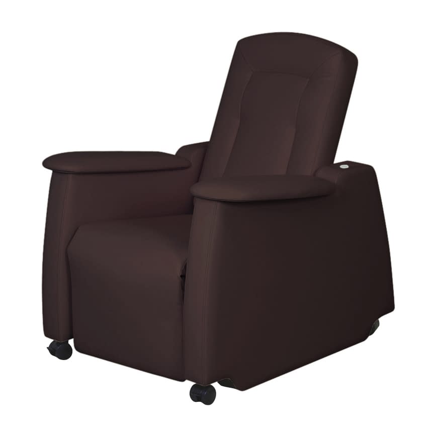 電動リカバリーチェア 24-6391-0004 ビニルレザー茶 高田ベッド製作所 TB-1362
