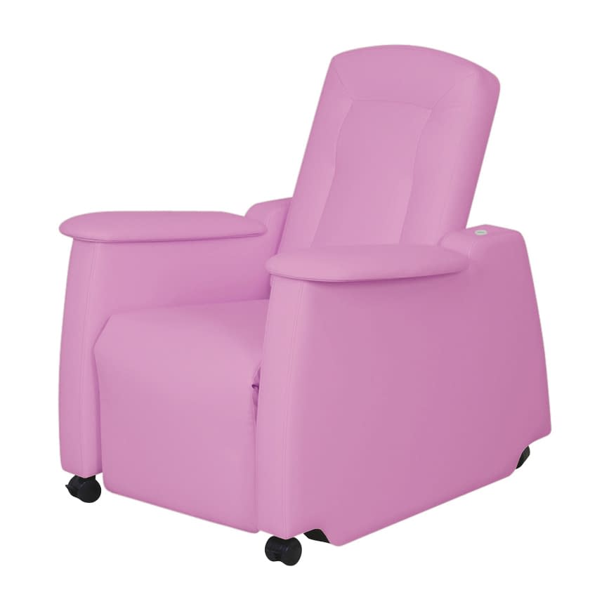 電動リカバリーチェア 24-6391-0007 ビニルレザーピンク 高田ベッド製作所 TB-1362