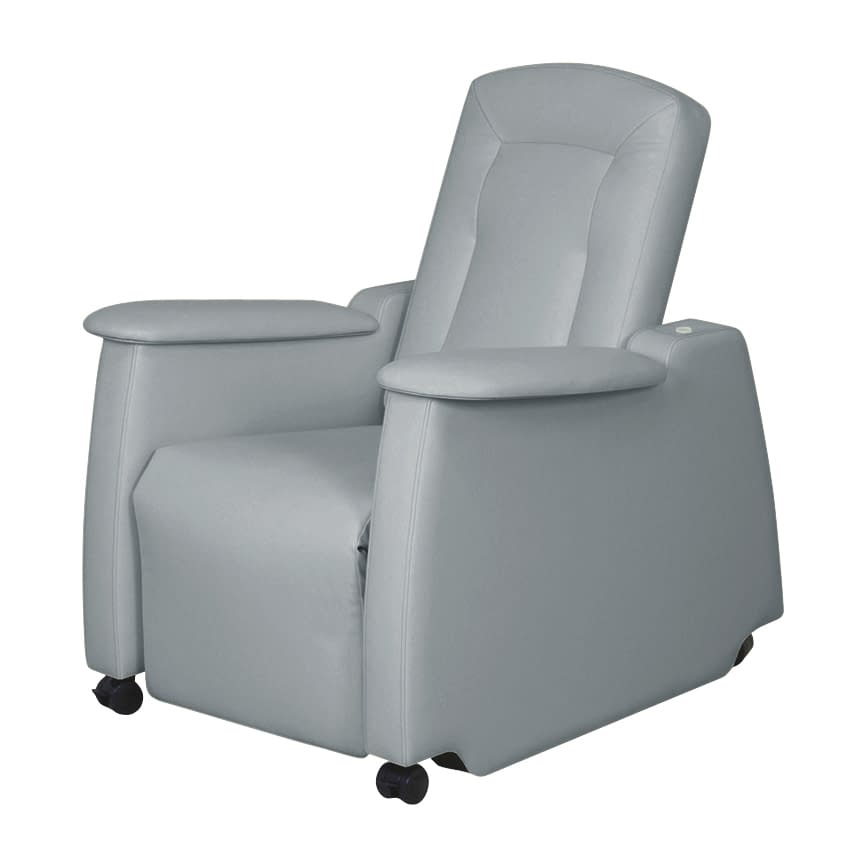 電動リカバリーチェア 24-6391-0009 ビニルレザーグレー 高田ベッド製作所 TB-1362