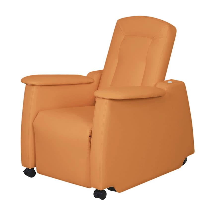 電動リカバリーチェア 24-6391-0010 ビニルレザーオレンジ 高田ベッド製作所 TB-1362