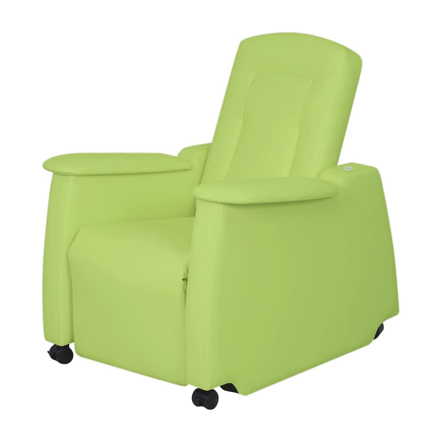 電動リカバリーチェア 24-6391-0018 ビニルレザーライムグリーン 高田ベッド製作所 TB-1362