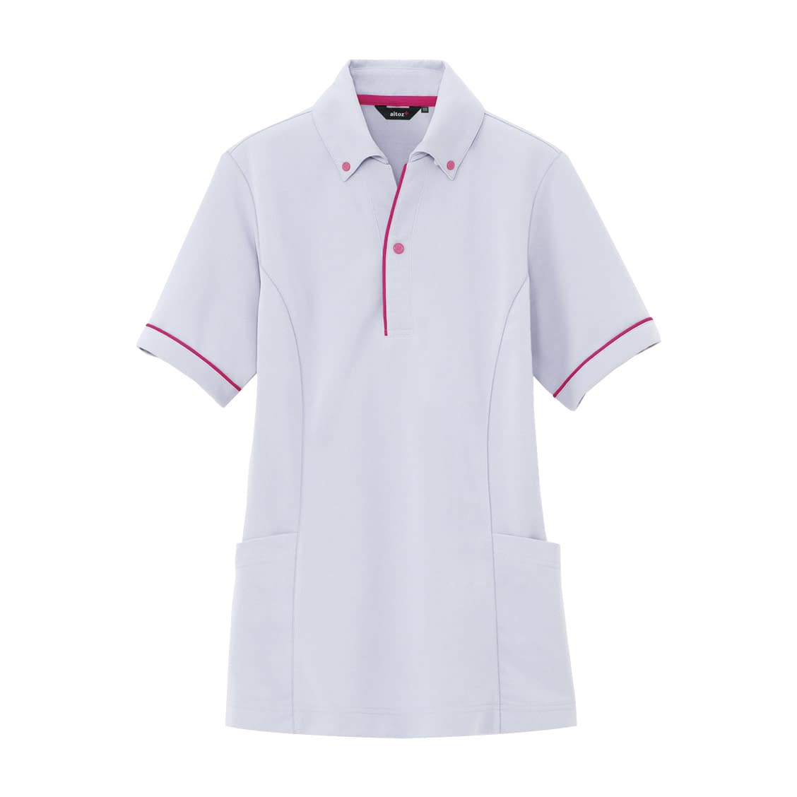 サイドポケットポロ 24-6532-0002 S アイトス AZ-7668-003(シルバーグレ