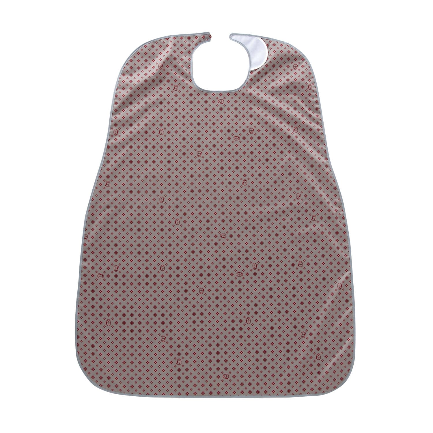 食事前掛(耐久はっ水) 24-6690-0001 ふくろう・グレー 特殊衣料 1070(78X100CM)