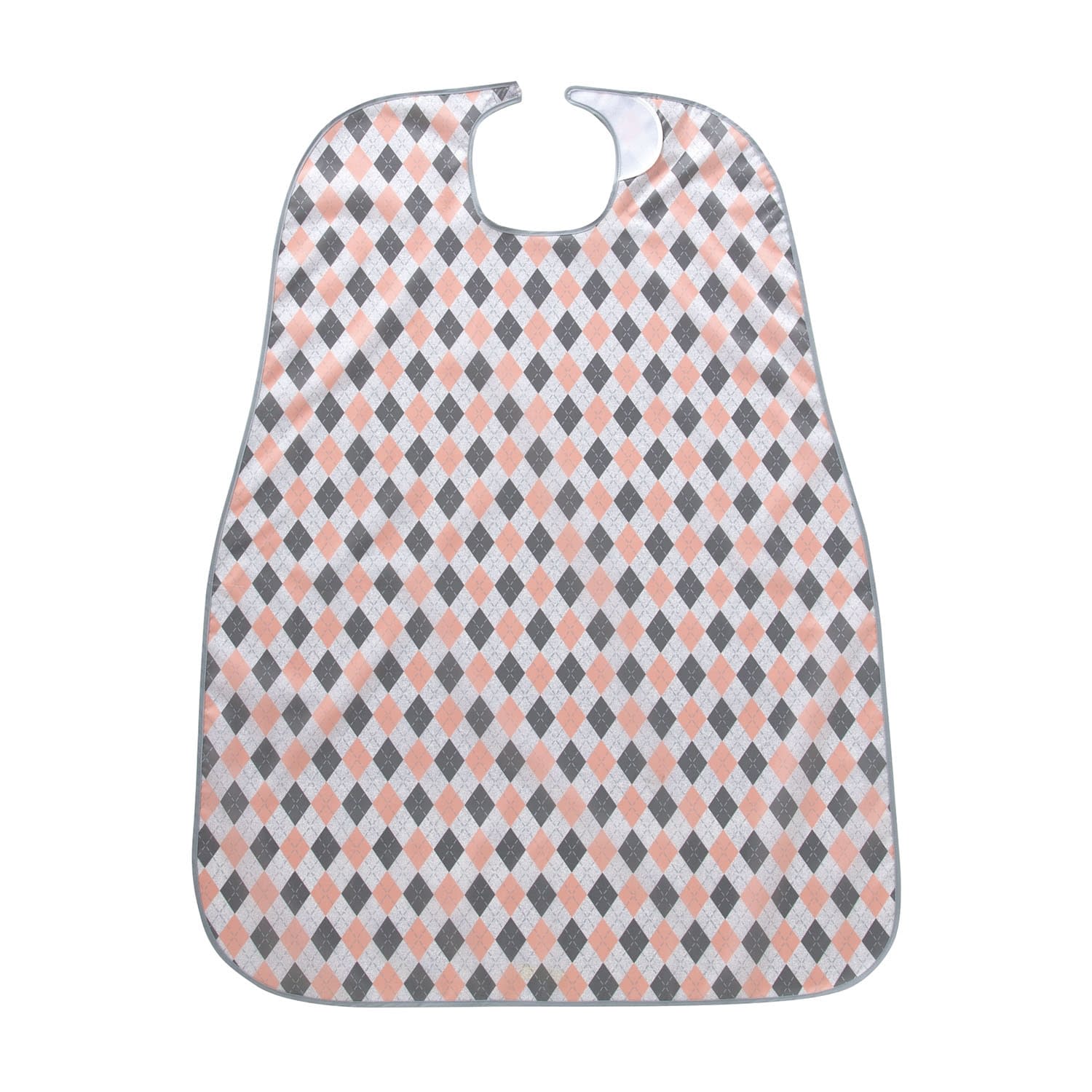 食事前掛(耐久はっ水) 24-6690-0005 アーガイル・ピンク 特殊衣料 1070(78X100CM)