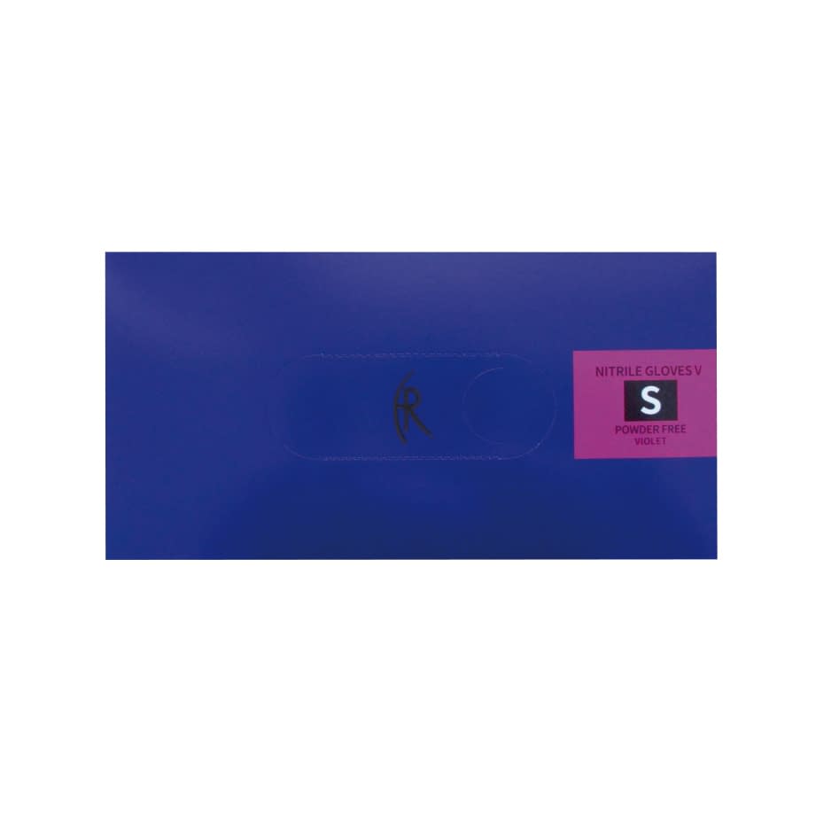ニトリルグローブV(バイオレットブル 24-6733-01 ファーストレイト FR-5001(S)100マイイリ