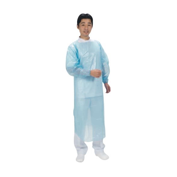 プラスチックガウンライト(フック) 23-3724-01 オカダ医材 ME-38B(ブルー)12マイイリ