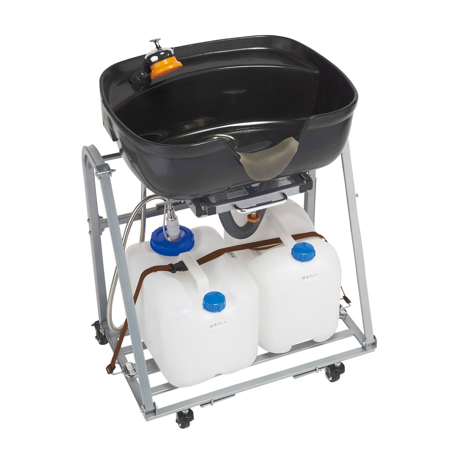 折りたたみ式シャンプー台 24-6657-00 西村製作所 SN-SP100