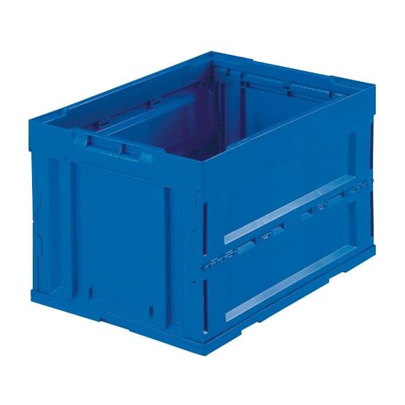 α折りたたみコンテナ(50L) 24-6558-02 トラスコ中山 CR-S50N(ダークブルー)