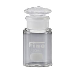 広口共通摺試薬瓶(硬質)透明 24-6932-01 東京硝子器械 60ML