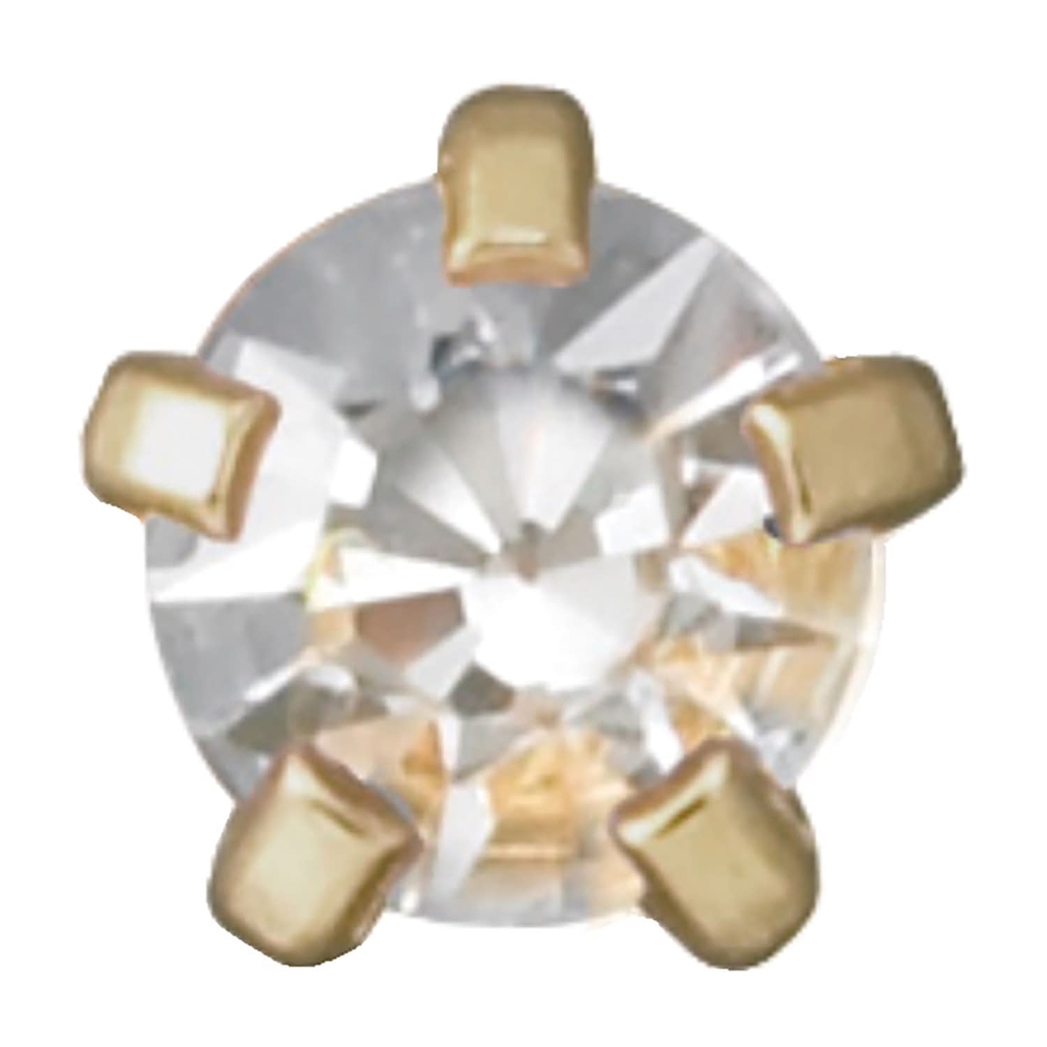 メディシステム 医療用チタンロング ダイヤモンド(爪型・金色)/ロング 24-6889-05 ジェイ・ヒューイット 443-6(ダイヤモンド)12ペア