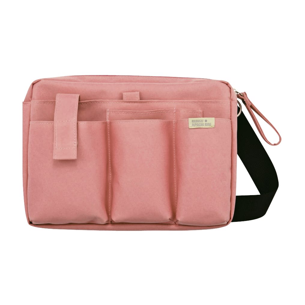 エプロンバッグ(マチ付) BE005PK(ピンク) 24-6495-02 クツワ