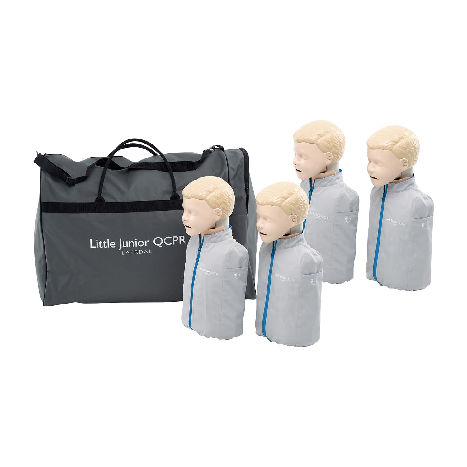 リトルジュニアQCPR 4体(ソフトケース付) CPRトレーニングモデル 24-6959-01 リトルシリーズ 129-01050(4タイ)
