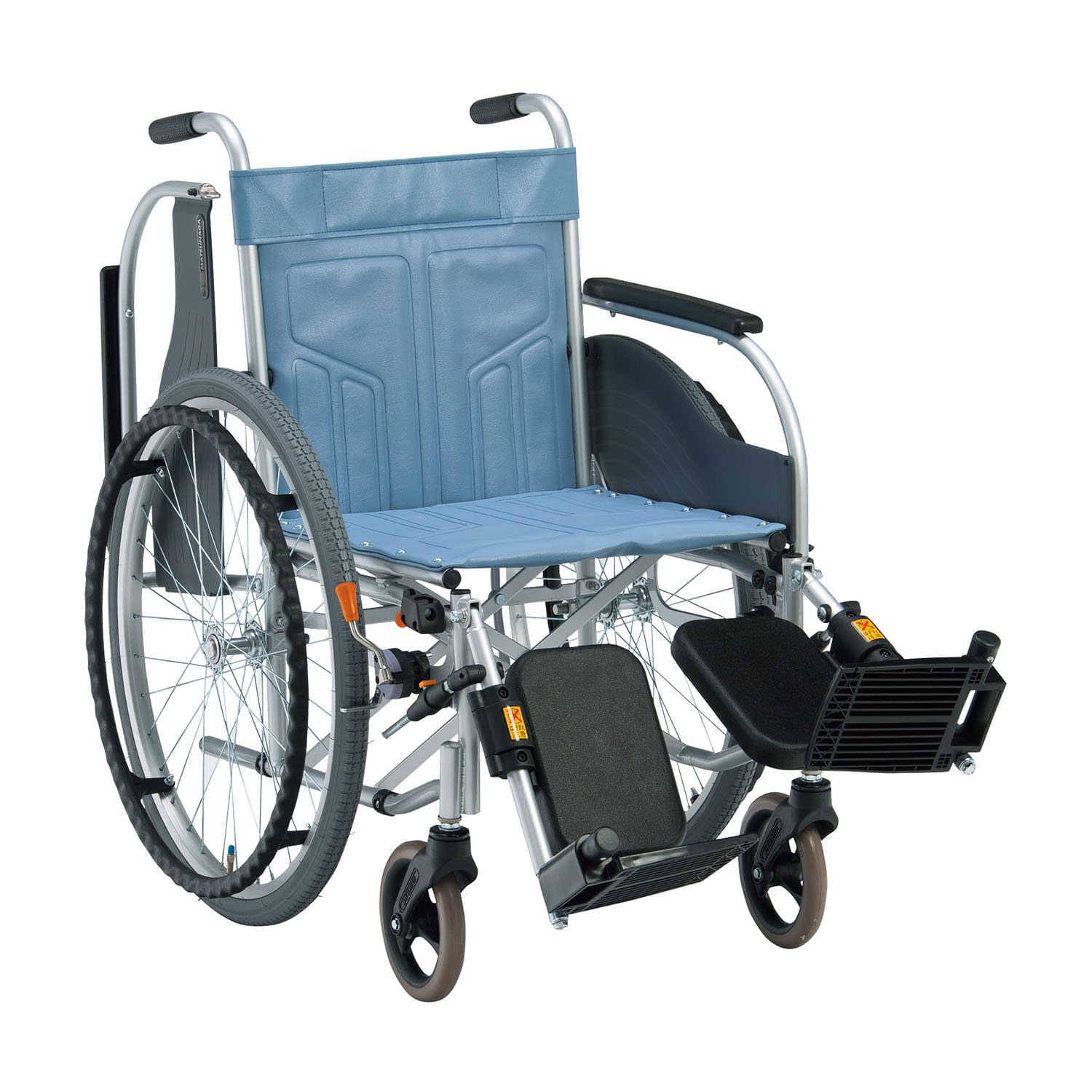 車いす(自走・スチール)背固定 CM-221 車椅子 24-7632-00 松永製作所