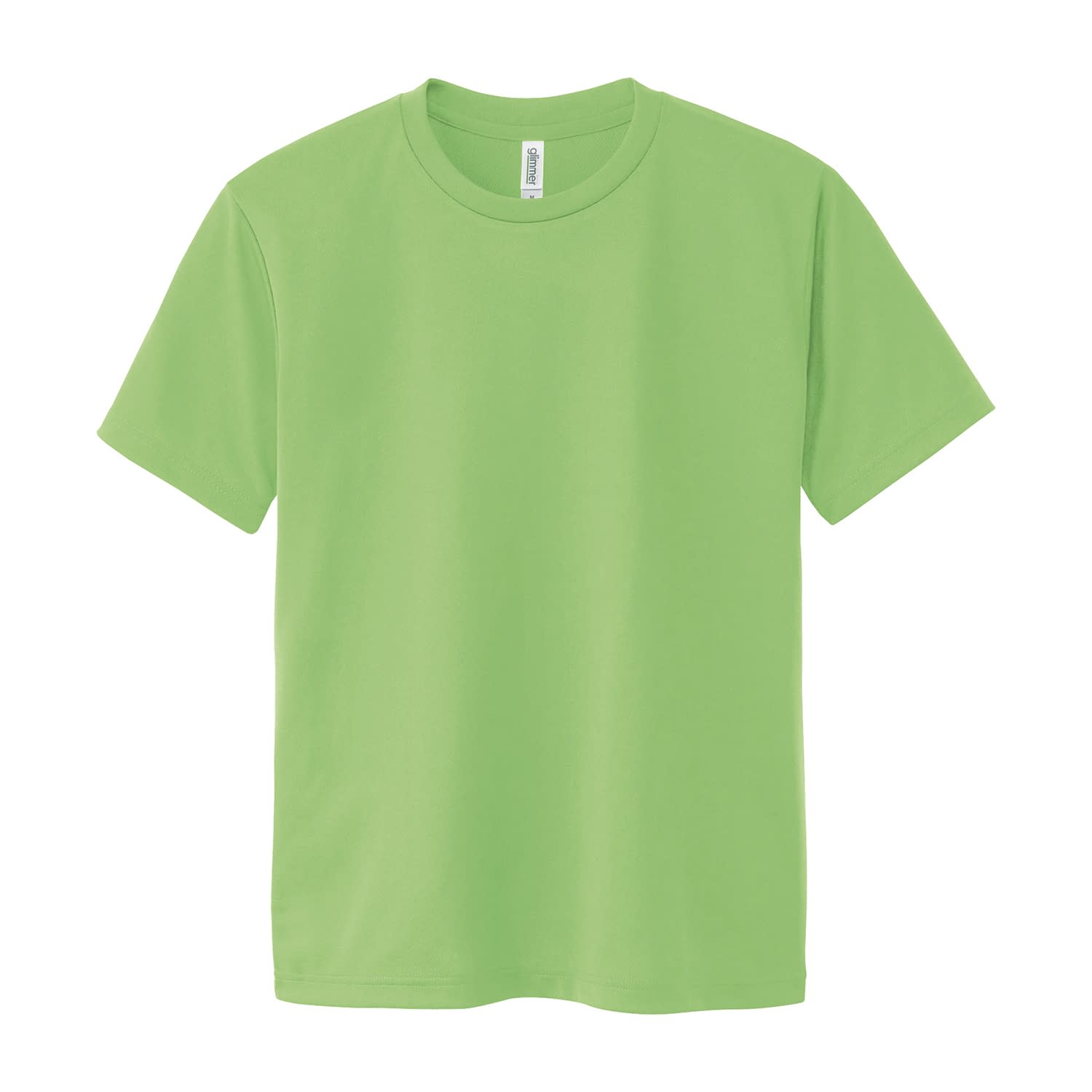 ドライTシャツ 介護ユニフォーム 24-7021-0109 ライム glimmer 000300-ACT(S)