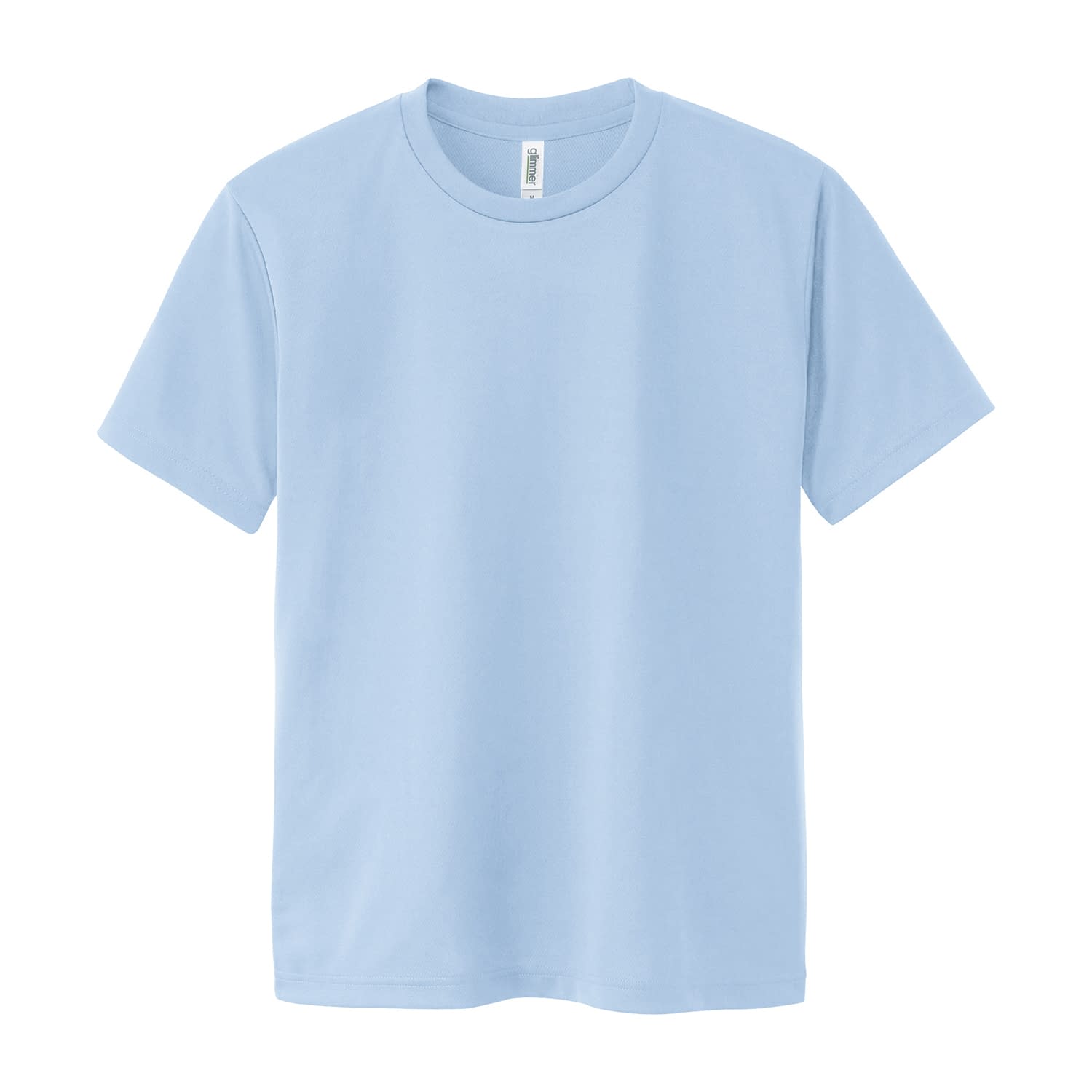 ドライTシャツ 介護ユニフォーム 24-7021-0611 ライトブルー glimmer 000300-ACT(4L)