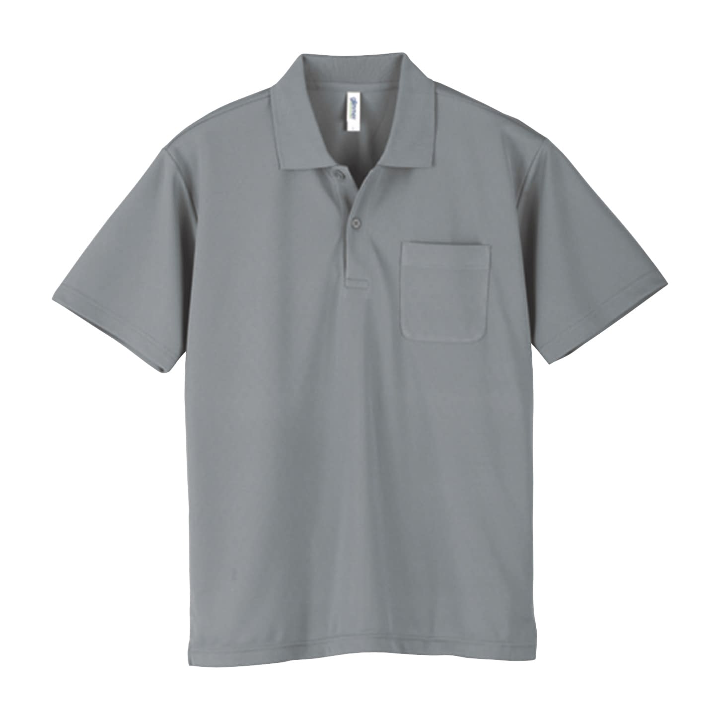 ポケット付ドライポロシャツ 介護ユニフォーム 24-7025-0014 グレー glimmer 000330-AVP(SS)