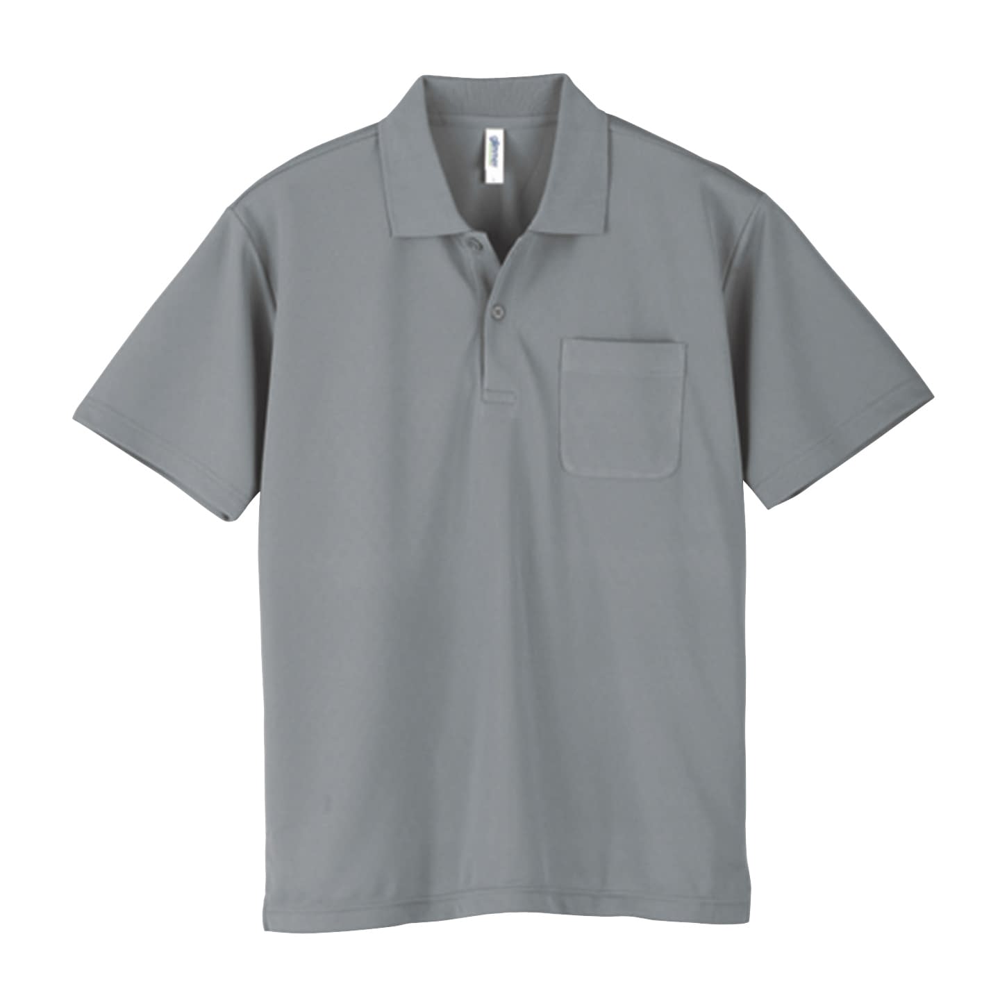 ポケット付ドライポロシャツ 介護ユニフォーム 24-7025-0114 グレー glimmer 000330-AVP(S)