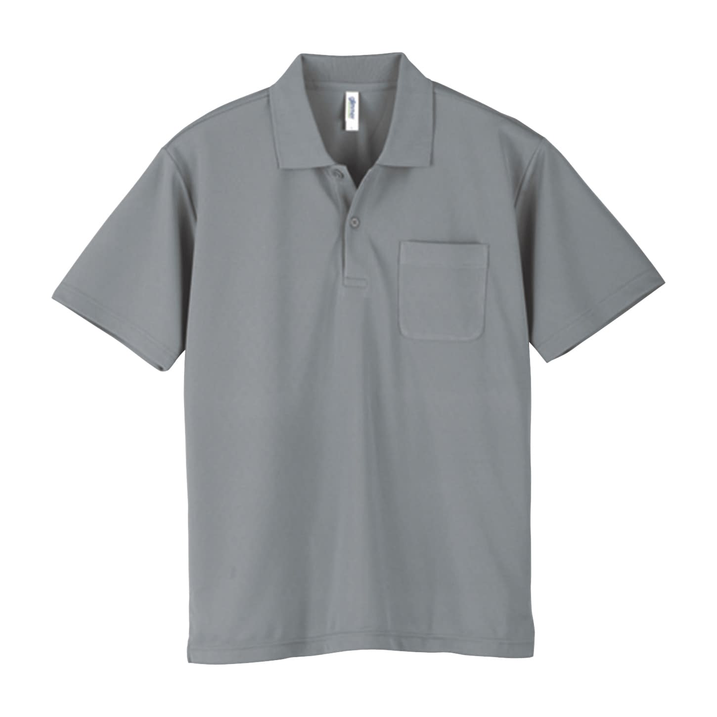 ポケット付ドライポロシャツ 介護ユニフォーム 24-7025-0214 グレー glimmer 000330-AVP(M)