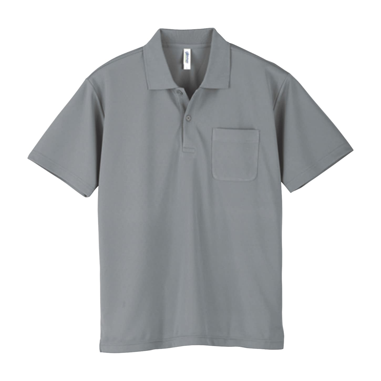 ポケット付ドライポロシャツ 介護ユニフォーム 24-7025-0414 グレー glimmer 000330-AVP(LL)