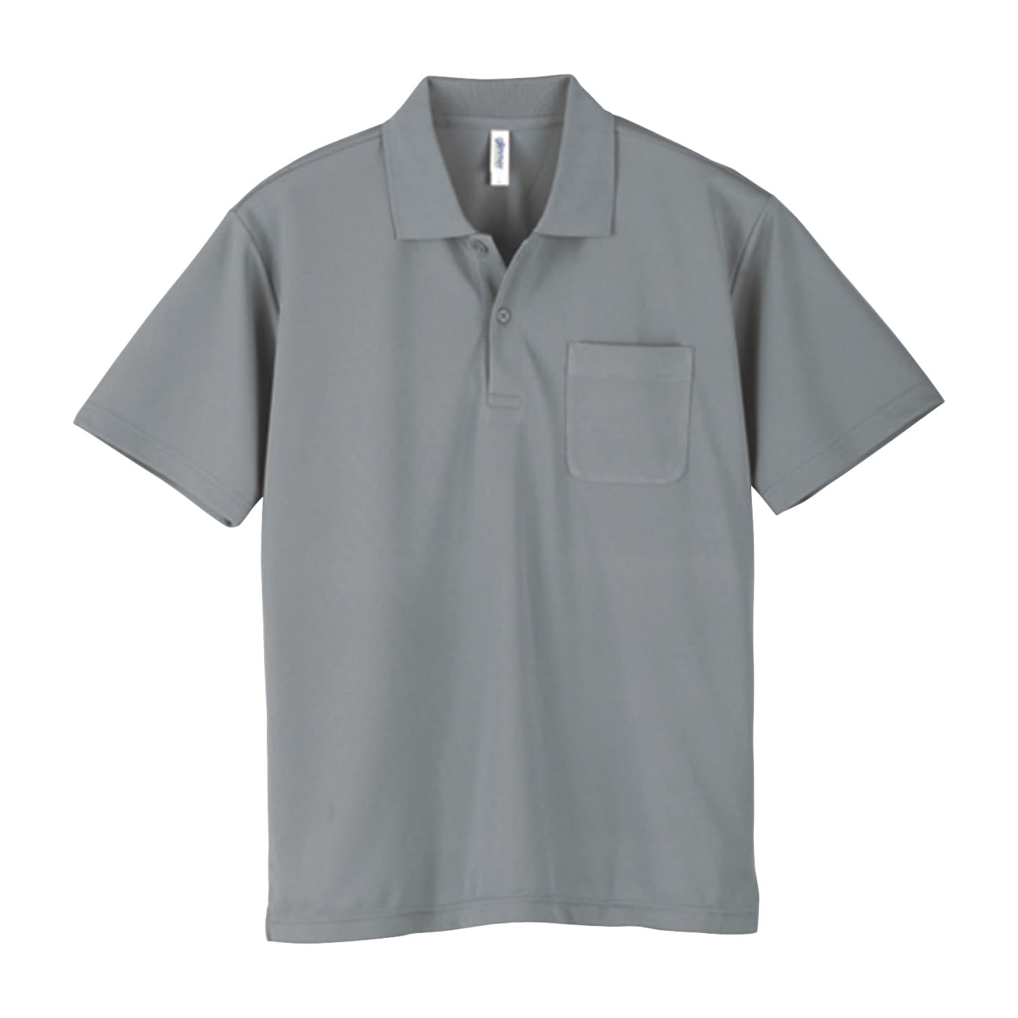 ポケット付ドライポロシャツ 介護ユニフォーム 24-7025-0514 グレー glimmer 000330-AVP(3L)