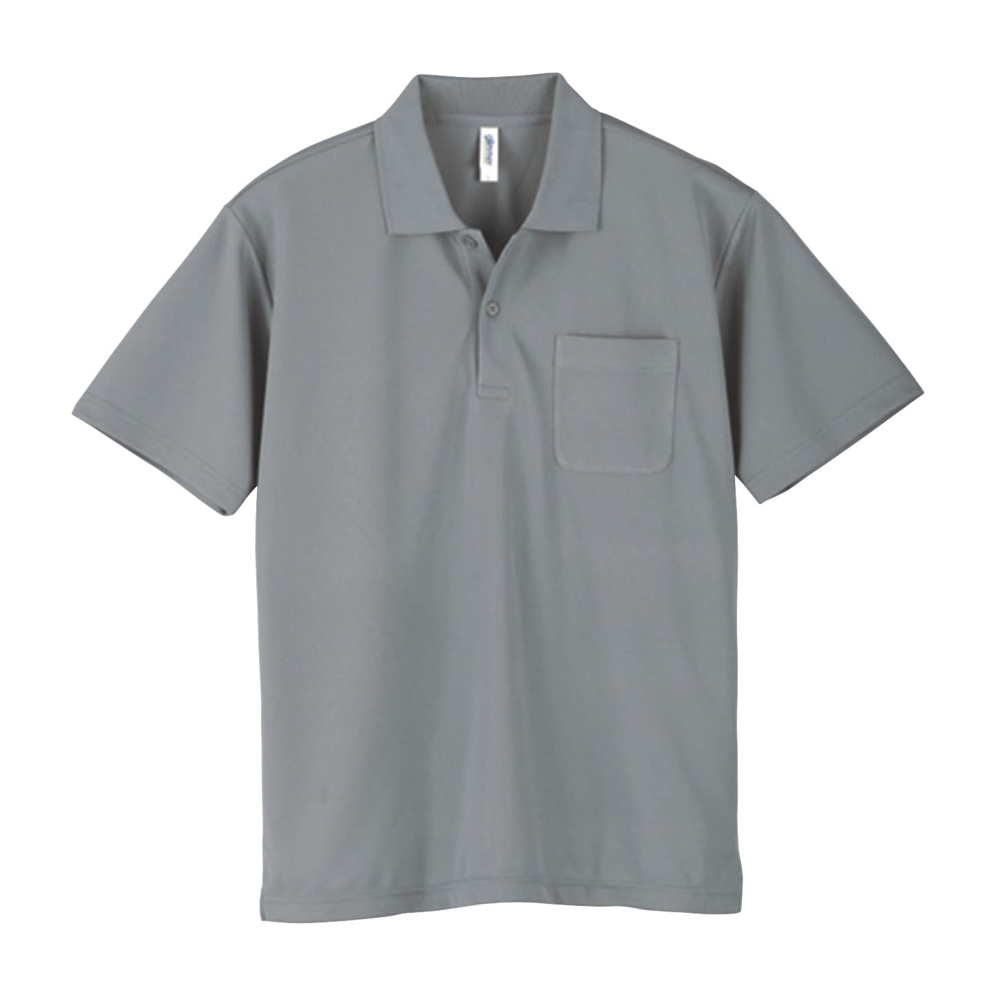 ポケット付ドライポロシャツ 介護ユニフォーム 24-7025-0614 グレー glimmer 000330-AVP(4L)