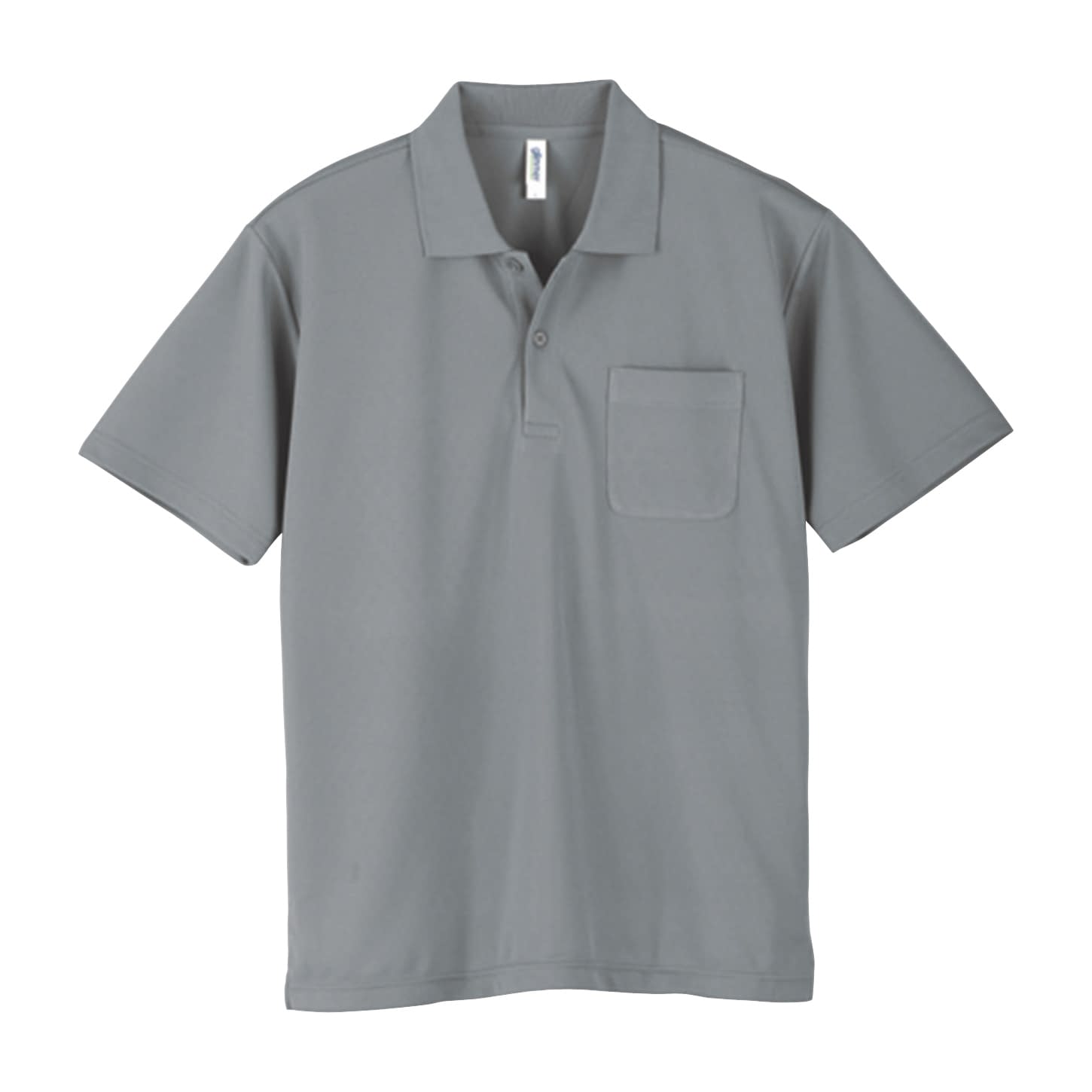 ポケット付ドライポロシャツ 介護ユニフォーム 24-7025-0714 グレー glimmer 000330-AVP(5L)