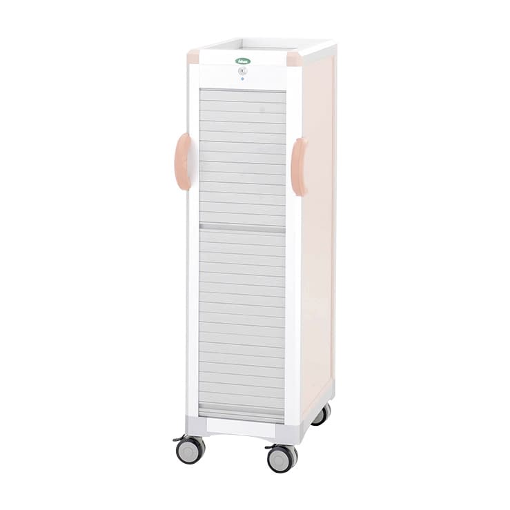 与薬カートL(10床用)本体ブルー YT-11セット 24-6962-0602 引出：ブルー サカセ化学工業 MRA4-ALS11010B(YT-11